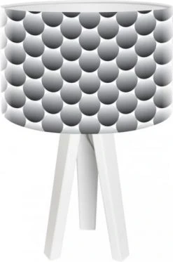 BPS Koncept Lampes De Chevet Enfant Lampe De Chevet Enfant Trépied Bois Abat Jour Noir Et Blanc -Luminaires enfant Soldes lampe de chevet enfant trepied blanc abat jour noir 7