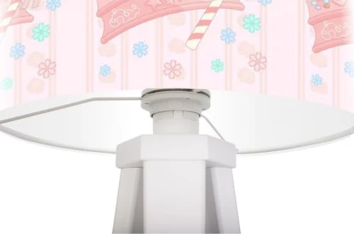 BPS Koncept Lampes De Chevet Enfant Lampe De Chevet Enfant Trépied Blanc Abat Jour Rose 2 BPS Koncept Lampes De Chevet Enfant Lampe De Chevet Enfant Trépied Blanc Abat Jour Rose – Image 2