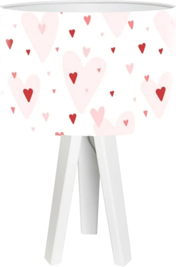 BPS Koncept Lampes De Chevet Enfant Lampe De Chevet Enfant Trépied Blanc Abat Jour Rose 4 BPS Koncept Lampes De Chevet Enfant Lampe De Chevet Enfant Trépied Blanc Abat Jour Rose – Image 4