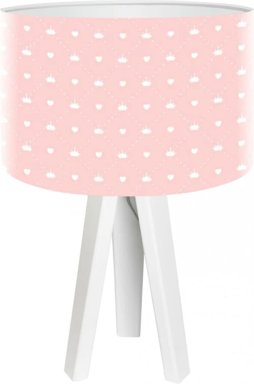 BPS Koncept Lampes De Chevet Enfant Lampe De Chevet Enfant Trépied Blanc Abat Jour Rose 1 BPS Koncept Lampes De Chevet Enfant Lampe De Chevet Enfant Trépied Blanc Abat Jour Rose