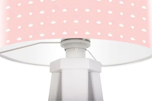 BPS Koncept Lampes De Chevet Enfant Lampe De Chevet Enfant Trépied Blanc Abat Jour Rose 2 BPS Koncept Lampes De Chevet Enfant Lampe De Chevet Enfant Trépied Blanc Abat Jour Rose – Image 2