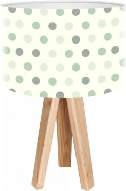 BPS Koncept Lampes De Chevet Enfant Lampe De Chevet Enfant Trépied Bois Abat Jour Multicolore