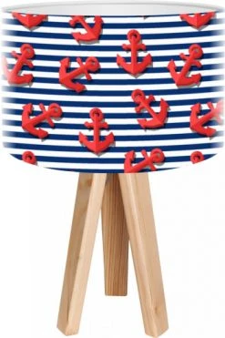 BPS Koncept Lampes De Chevet Enfant Lampe De Chevet Enfant Trépied Blanc Abat Jour Rouge Et Bleu 7 BPS Koncept Lampes De Chevet Enfant Lampe De Chevet Enfant Trépied Blanc Abat Jour Rouge Et Bleu -Luminaires enfant Soldes lampe de chevet enfant trepied bois abat jour rouge et bleu