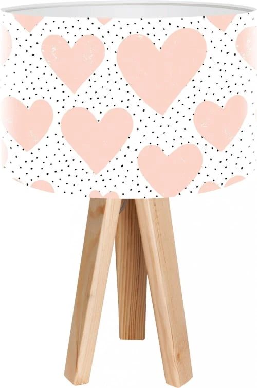 BPS Koncept Lampes De Chevet Enfant Lampe De Chevet Enfant Trépied Bois Clair Abat Jour Rose 1 BPS Koncept Lampes De Chevet Enfant Lampe De Chevet Enfant Trépied Bois Clair Abat Jour Rose