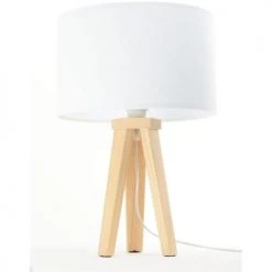 BPS Koncept Lampes De Chevet Enfant Lampe De Table Tissu Blanc 30x30x46cm 8 BPS Koncept Lampes De Chevet Enfant Lampe De Table Tissu Blanc 30x30x46cm -Luminaires enfant Soldes lampe de table tissu blanc 30x30x46cm 10
