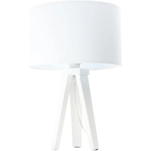 BPS Koncept Lampes De Chevet Enfant Lampe De Table Tissu Blanc 30x30x46cm 1 BPS Koncept Lampes De Chevet Enfant Lampe De Table Tissu Blanc 30x30x46cm