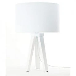 BPS Koncept Lampes De Chevet Enfant Lampe De Table Tissu Blanc 30x30x46cm 11 BPS Koncept Lampes De Chevet Enfant Lampe De Table Tissu Blanc 30x30x46cm -Luminaires enfant Soldes lampe de table tissu blanc 30x30x46cm 7