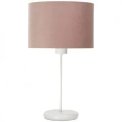 BPS Koncept Lampes De Chevet Enfant Lampe De Table Tissu Rose 26x26x44cm