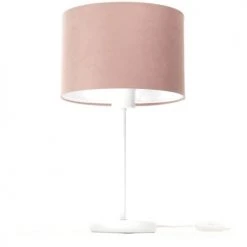 BPS Koncept Lampes De Chevet Enfant Lampe De Table Tissu Rose 26x26x44cm -Luminaires enfant Soldes lampe de table tissu rose 26x26x44cm 9