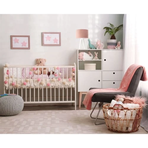 BPS Koncept Lampes De Chevet Enfant Lampe De Table Tissu Rose 30x30x46cm 2 BPS Koncept Lampes De Chevet Enfant Lampe De Table Tissu Rose 30x30x46cm – Image 2