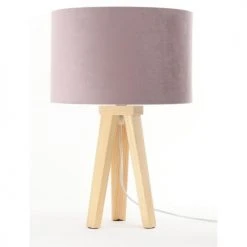 BPS Koncept Lampes De Chevet Enfant Lampe De Table Tissu Rose 30x30x46cm -Luminaires enfant Soldes lampe de table tissu rose 30x30x46cm 10