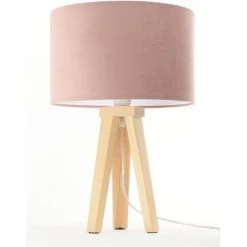 BPS Koncept Lampes De Chevet Enfant Lampe De Table Tissu Rose 30x30x46cm -Luminaires enfant Soldes lampe de table tissu rose 30x30x46cm 14