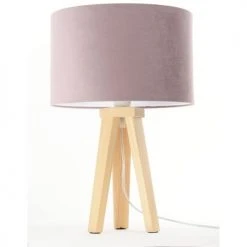 BPS Koncept Lampes De Chevet Enfant Lampe De Table Tissu Rose 30x30x46cm -Luminaires enfant Soldes lampe de table tissu rose 30x30x46cm 9