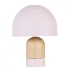 Maisons Du Monde Lampes De Chevet Enfant Lampe En Bois De ChĂȘne Et MĂ©tal Mauve H28