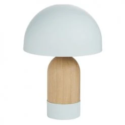 Maisons Du Monde Lampes De Chevet Enfant Lampe En Bois De ChĂȘne Et MĂ©tal Vert D'eau H37