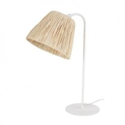 Maisons Du Monde Lampes De Chevet Enfant Lampe En Métal écru Abat-jour En MatiÚre Naturelle H48