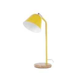 Maisons Du Monde Lampes De Chevet Enfant Lampe En Métal Rose Et Hévéa 10 Maisons Du Monde Lampes De Chevet Enfant Lampe En Métal Rose Et Hévéa -Luminaires enfant Soldes lampe en metal jaune et hevea dixie 1000 2 4 215664 1