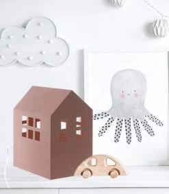 Lussiol Lighting Lampes De Chevet Enfant Lampe En Métal Rose H.23 Cm -Luminaires enfant Soldes lampe en metal rose h 23 cm 3