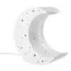 Maisons Du Monde Lampes De Chevet Enfant Lampe Lune En Porcelaine Ajourée Blanche