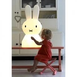 Mr Maria Lampes De Chevet Enfant Lampe Miffy L Pvc Blanc -Luminaires enfant Soldes lampe miffy l pvc blanc 4