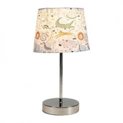 Decoratie Lampes De Chevet Enfant Lampe Safari Pied Métal Argenté -Luminaires enfant Soldes lampe safari pied metal argente 3