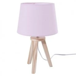 Decoratie Lampes De Chevet Enfant Lampe Scandinave 3 Pieds En Bois Rose