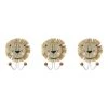 Decoratie Portemanteaux Et Patères Enfant Lot De 3 Patères Lion