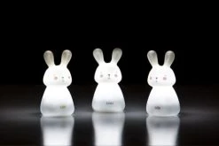 Olala Luminaires Enfant Lot De 3 Veilleuses Nomades Lapin Léo, Léni & Lila -Luminaires enfant Soldes lot de 3 veilleuses nomades lapin leo leni lila 2