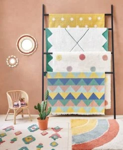 Maisons Du Monde Miroirs Enfant Miroir Beige Et Terracotta à Pompons D30 -Luminaires enfant Soldes miroir beige et terracotta a pompons d30 1000 2 12 225881 2