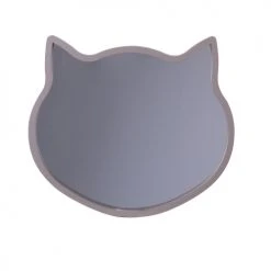 Toilinux Miroirs Enfant Miroir Chat Pour Chambre D'enfant L. 36 Cm Marron