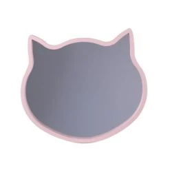 Toilinux Miroirs Enfant Miroir Chat Pour Chambre D'enfant L. 36 Cm Marron -Luminaires enfant Soldes miroir chat pour chambre d enfant l 36 cm rose 2
