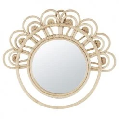 Maisons Du Monde Miroirs Enfant Miroir En Rotin Beige 40x35