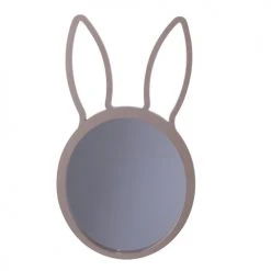 Toilinux Miroirs Enfant Miroir Lapin Pour Chambre D'enfant L. 48 Cm Marron