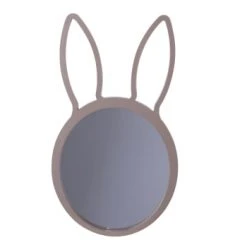 Luminaires enfant Soldes -Luminaires enfant Soldes miroir lapin pour chambre d enfant l 48 cm marron 2