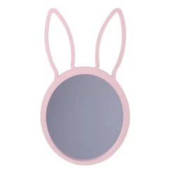 Toilinux Miroirs Enfant Miroir Lapin Pour Chambre D'enfant L. 48 Cm Rose -Luminaires enfant Soldes miroir lapin pour chambre d enfant l 48 cm rose 1