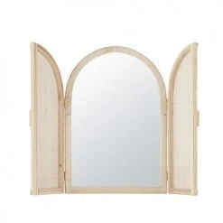Maisons Du Monde Miroirs Enfant Miroir Persiennes En Cannage Beige 48x71