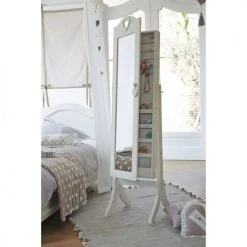 Maisons Du Monde Miroirs Enfant Miroir Psyché Avec Rangement Blanc 42x160 -Luminaires enfant Soldes miroir psyche avec rangement blanc 42x160 1000 15 10 150890 4