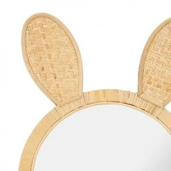 Luminaires enfant Soldes -Luminaires enfant Soldes miroir rotin lapin 1
