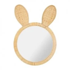 Decoratie Miroirs Enfant Miroir Rotin Lapin