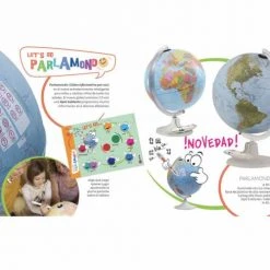 Tecnodidattica Objets Déco Enfant PARLAMONDO - Globe Terrestre, Lumineux, Interactif, 30 Cm, En Français -Luminaires enfant Soldes parlamondo globe terrestre lumineux interactif 30 cm en francais 2
