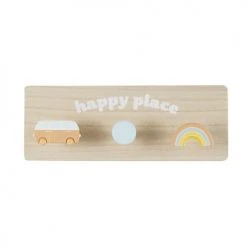 Maisons Du Monde Portemanteaux Et Patères Enfant Patère 3 Crochets Beige, Corail Et Bleue