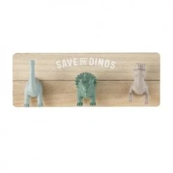 Maisons Du Monde Portemanteaux Et Patères Enfant Patère 3 Crochets Dinosaures Gris Marron Et Verts
