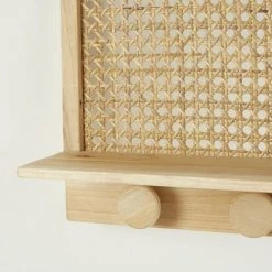 Maisons Du Monde Portemanteaux Et Patères Enfant Patère 4 Crochets étagère Cannage En Rotin -Luminaires enfant Soldes patere 4 crochets etagere cannage en rotin 1000 3 19 206536 3