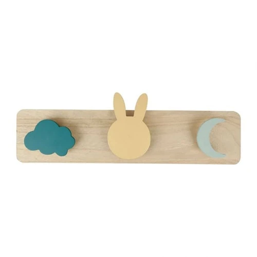 Decoratie Portemanteaux Et Patères Enfant Patère Bois Lapin Vert Doré 1 Decoratie Portemanteaux Et Patères Enfant Patère Bois Lapin Vert Doré