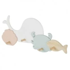 Maisons Du Monde Portemanteaux Et Patères Enfant Patère Enfant 4 Crochets Blanche, Rose Et Bleue