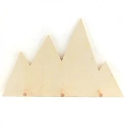 Graine Créative Portemanteaux Et Patères Enfant Patères En Bois Montagne 45x28,5cm