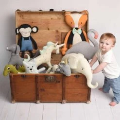 Sevira Kids Luminaires Enfant Peluche Musicale à Suspendre En Tricot, Ourson -Luminaires enfant Soldes peluche musicale a suspendre en tricot ourson 3