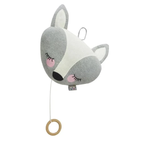 Sevira Kids Luminaires Enfant Peluche Musicale à Suspendre En Tricot, Renard 1 Sevira Kids Luminaires Enfant Peluche Musicale à Suspendre En Tricot, Renard