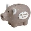 Amadeus Objets Déco Enfant Petite Tirelire Cochon Beige
