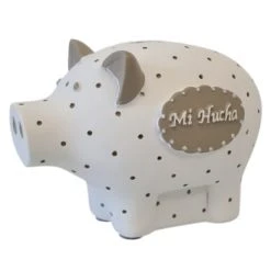 Amadeus Objets Déco Enfant Petite Tirelire Cochon Blanc -Luminaires enfant Soldes petite tirelire cochon blanc 3